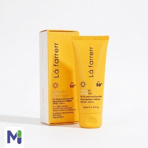کرم ضد آفتاب و ضدلک بی رنگ پوست های چرب +SPF50
